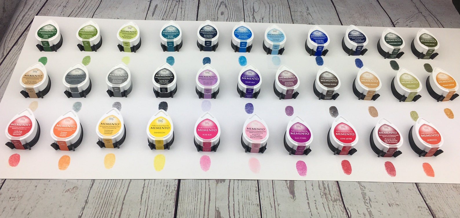 Pink and Blue Fingerprint Ink Pads for Thumbprint Guestbook Etsy