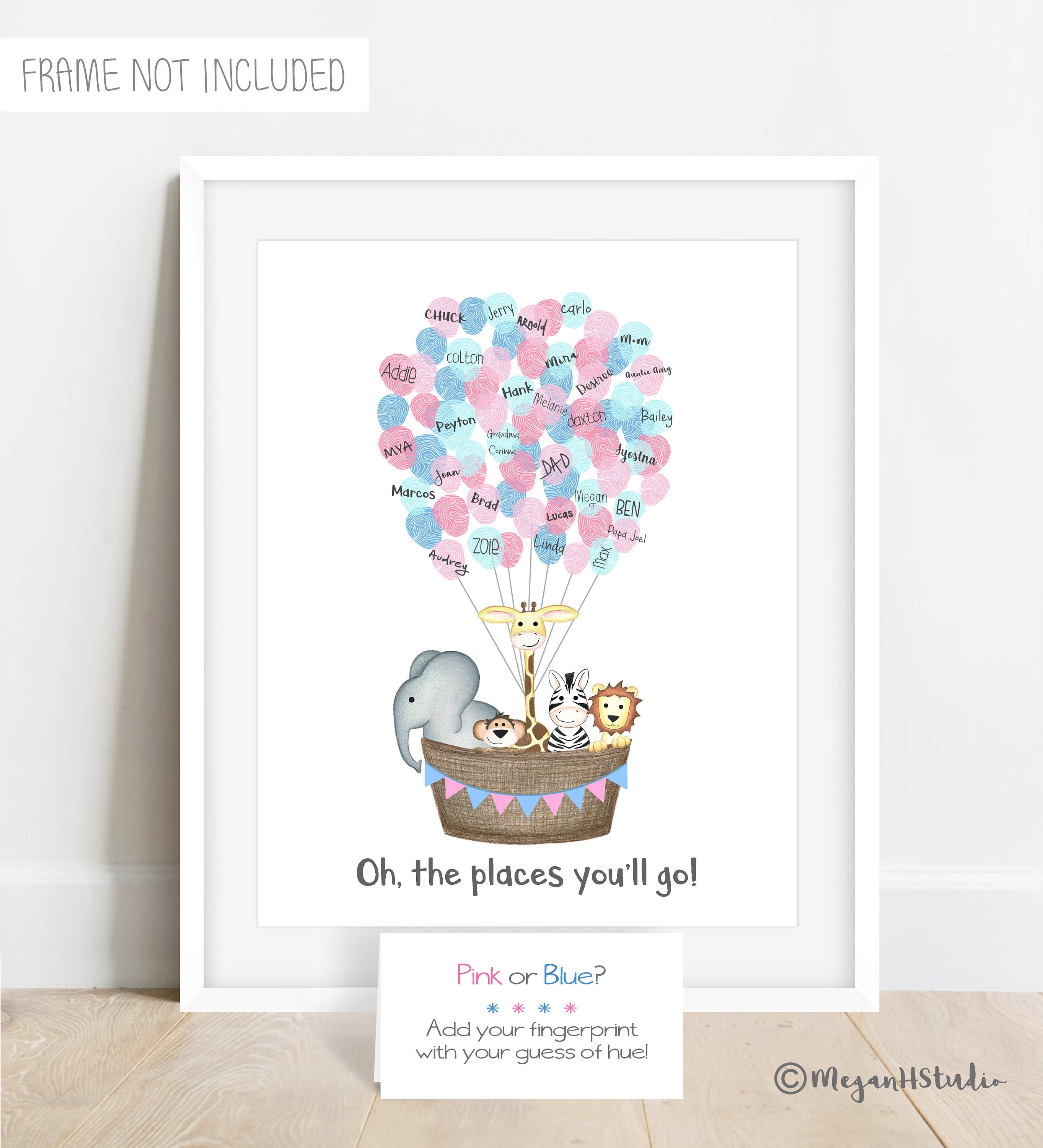 INSTANT DOWNLOAD gender reveal party guestbook, gender guess, gender …