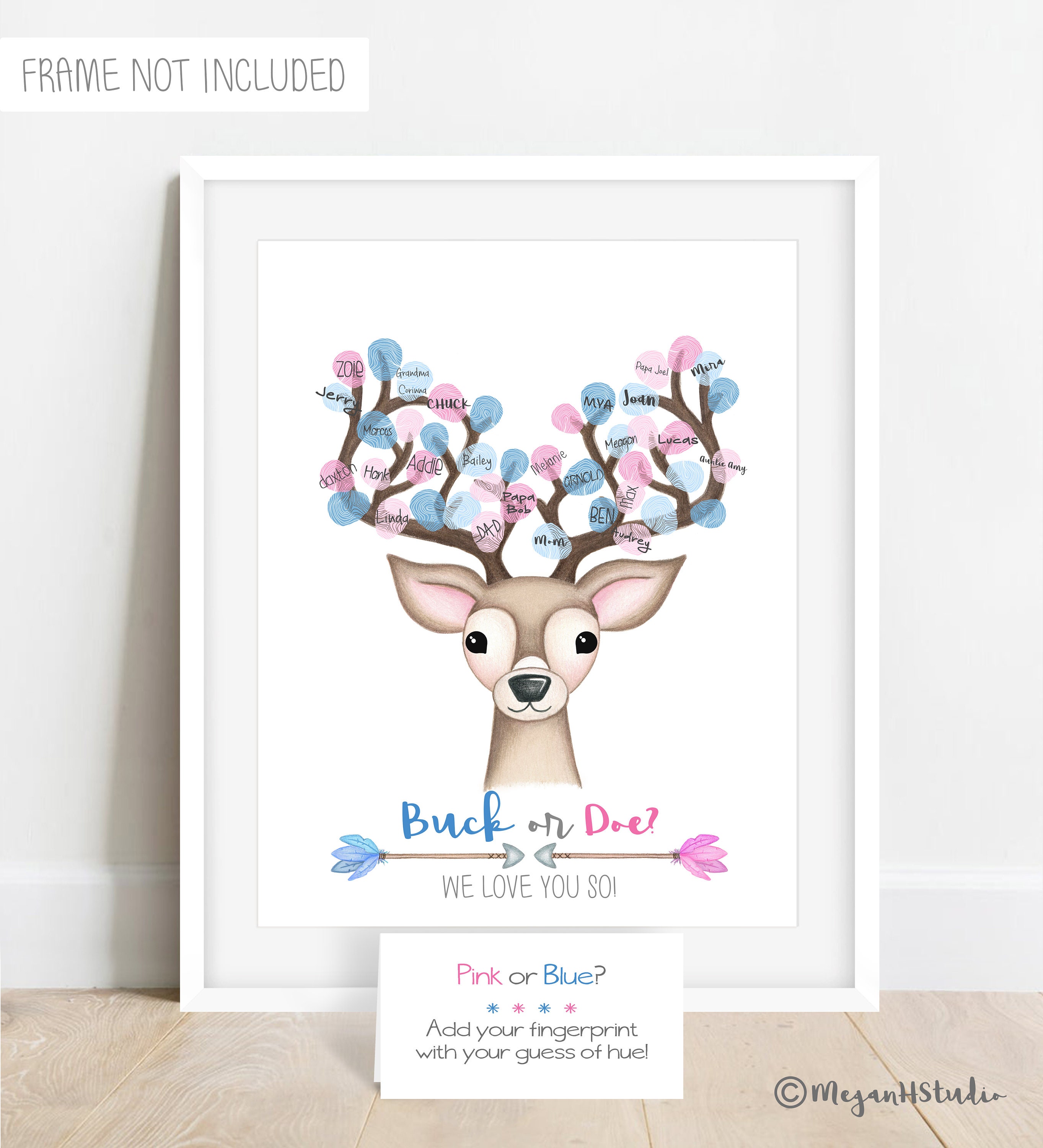 Banner/Buck or Doe Gender Reveal Banner/Woodland Baby Announcement/Rustic Baby Shower Decor/buck or Doe Sign Buck or Doe Banner/Buck or Doe Gender Reveal Banner/Woodland Baby Announcement/Rustic Baby Shower Decor/buck or Doe Sign Buck or Doe