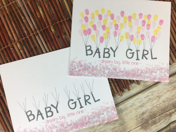 Instant Download Fingerprint Balloon Guestbook Alternative