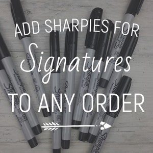 Add On to Your Order: Ultra Fine Point Sharpies for Signatures, MeganHStudio
