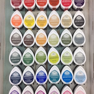 Lot de 1, 2, 3, 4, 5 tampons encreurs Memento ou plus aux couleurs de votre choix ! tampons encreurs memento dew drop, tampons encreurs pour empreintes digitales, empreintes digitales
