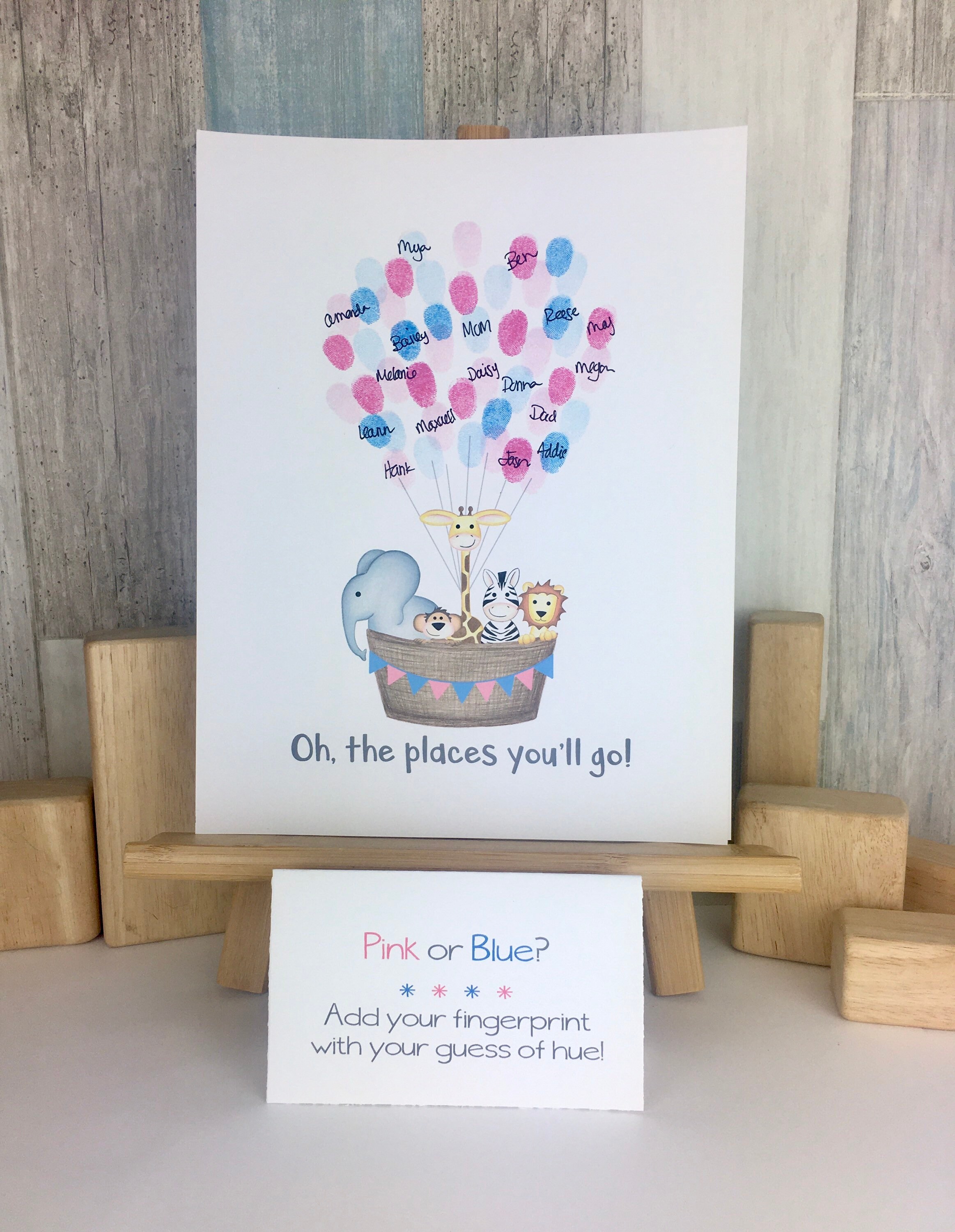 Gender Reveal Party Ideas Gender Reveal Guestbook Poster Etsy Australia