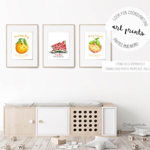 INSTANT DOWNLOAD one in a melon baby shower fingerprint watermelon, thumbprint poster, watermelon party, Teacher Gift, summer birthday party image 7