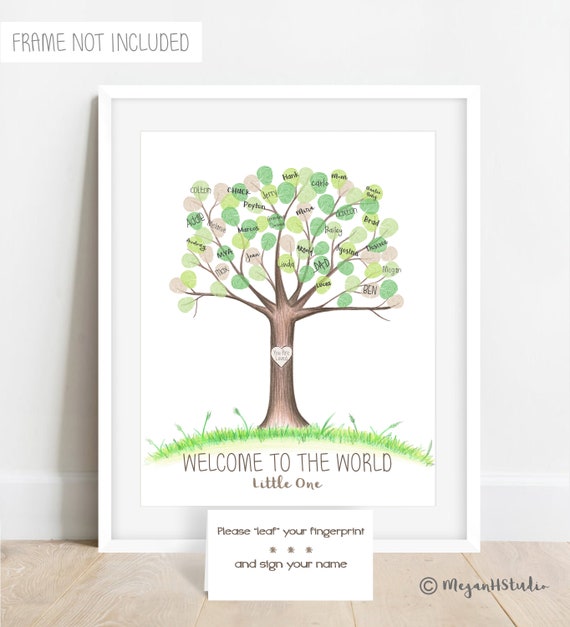Fingerprint Tree Blank Template Fingerprint Tree Blank Template
