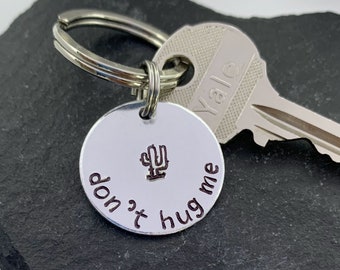 Don't Hug Me Cactus Keychain | Succulent Gift | Cactus Gift | Cacti Lover | Gift for Her | Plant Lady | Plant Lover Gift | Nature Lover