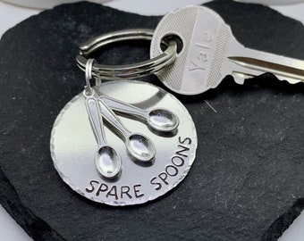 Spare Spoons Keychain - Spoonie Gift - Chronic Illness - Invisible Illness - Chronic Fatigue