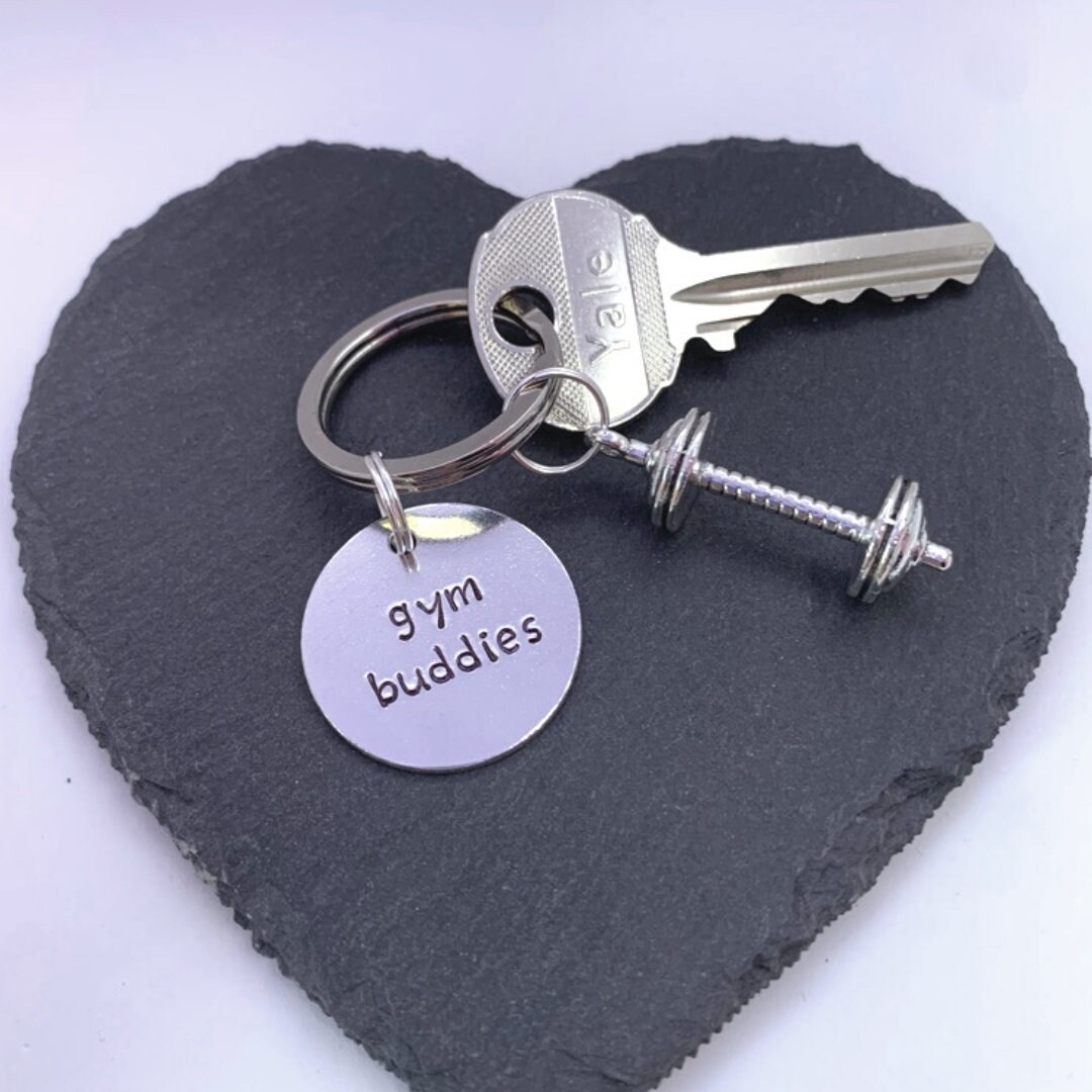 Gym Buddies Best Friend Keychains Gym Gift Fitness Gift Etsy UK