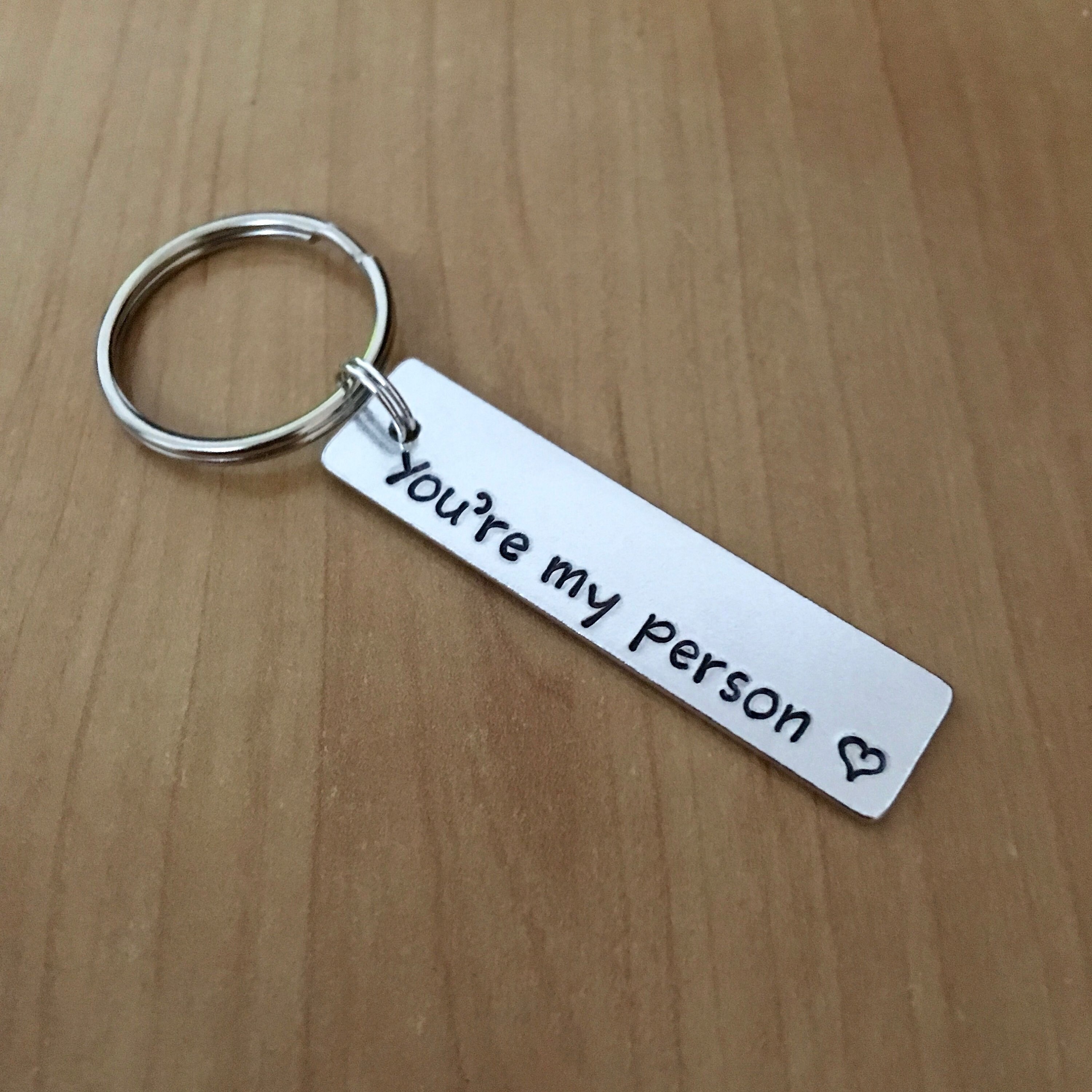 You're My Person keychain Valentine's gift Etsy