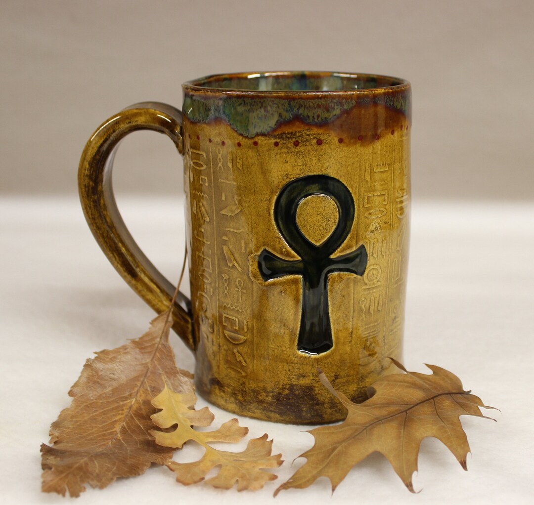 Ankh, Eternal Life Egyptian Coffee Mug, Ceramic Reality Defense Mug
