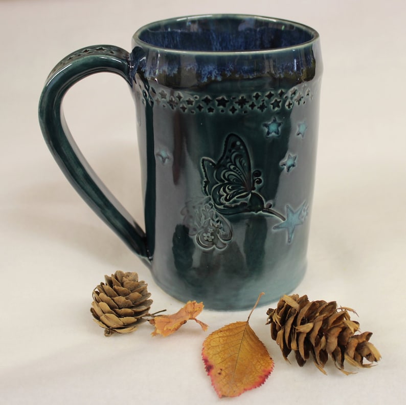 Twilight Stars With Hummingbirds Ceramic Coffee Mug Etsy Canada