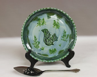 Spring Forest Squirrel Baking Dish, Handmade Ceramic Pottery Pasta Bowl
