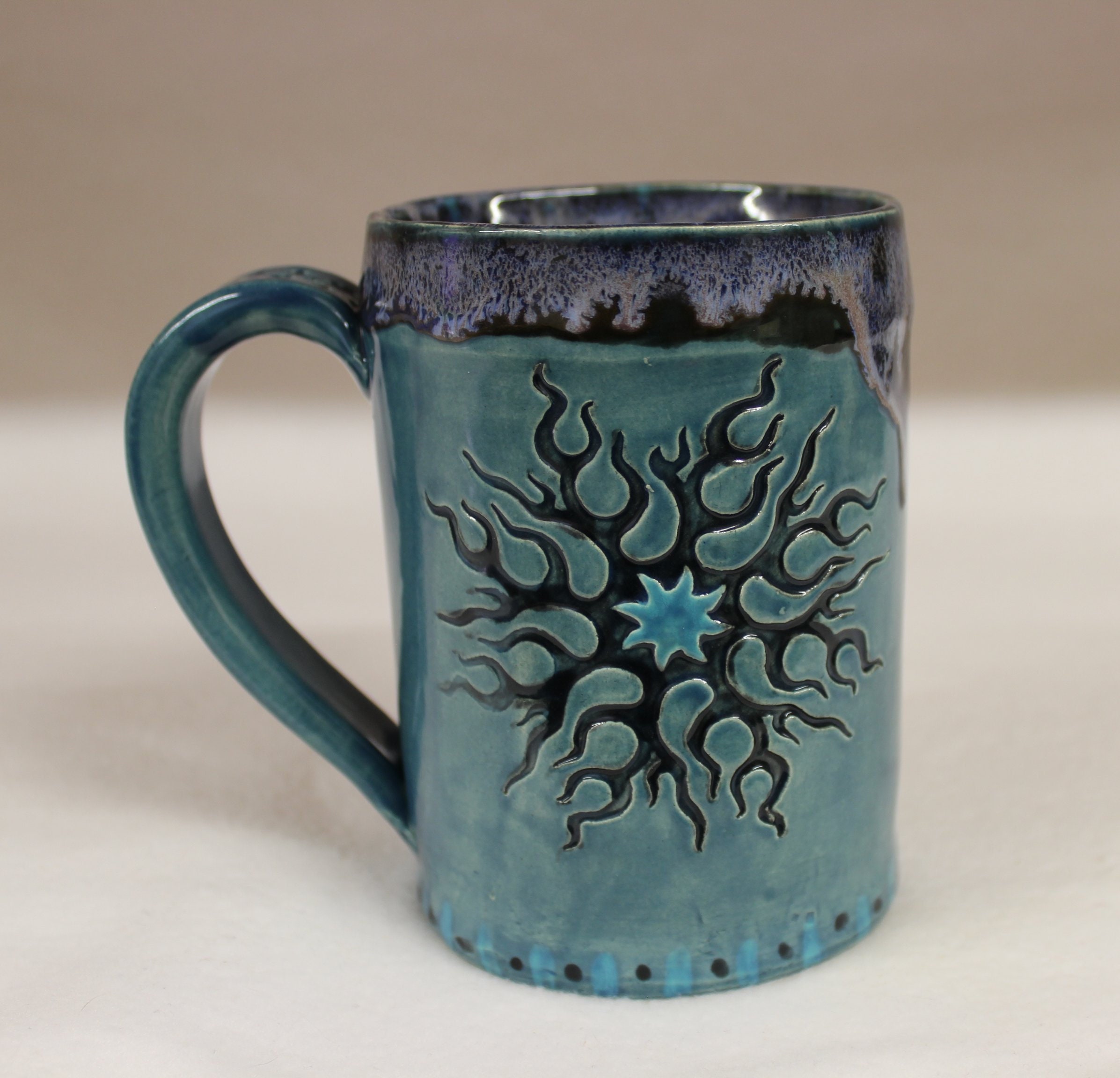 Blue Range Tall Mug - Rosemarie Durr Pottery