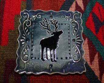 Winter Reindeer Spoon Rest, Jewelry Dish