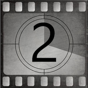 Movie Theater Decor, Filmstrip Countdown, Canvas - Etsy