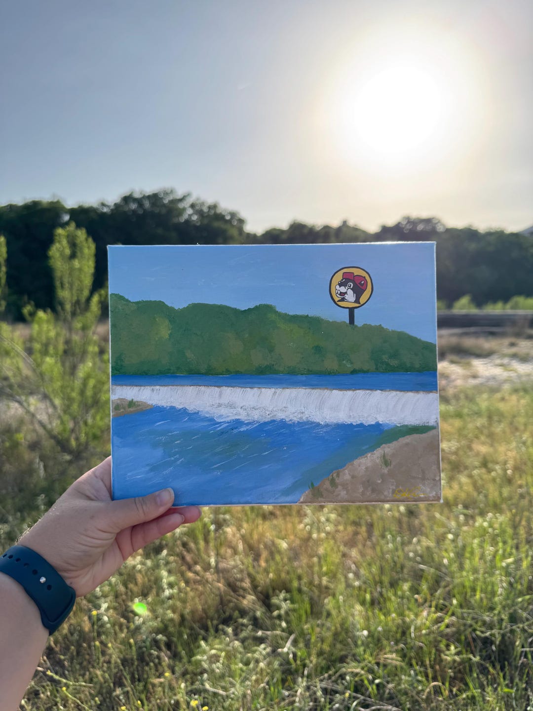 San Marcos X Buc-ees - Original Painting - Etsy