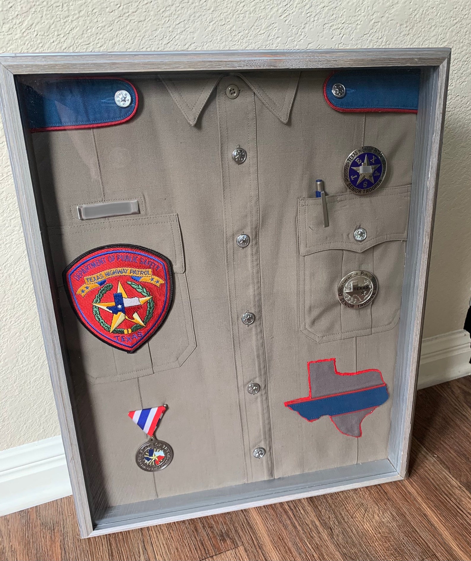 Custom Law Enforcement Uniform Display Police Shadow Box Etsy