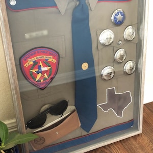 Custom Law Enforcement Uniform Display, Police Shadow Box, State Trooper Gift