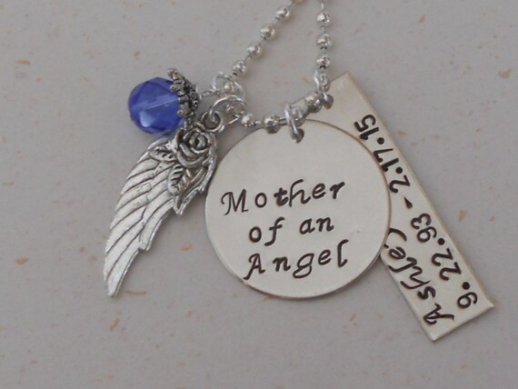 mother of an angel necklace