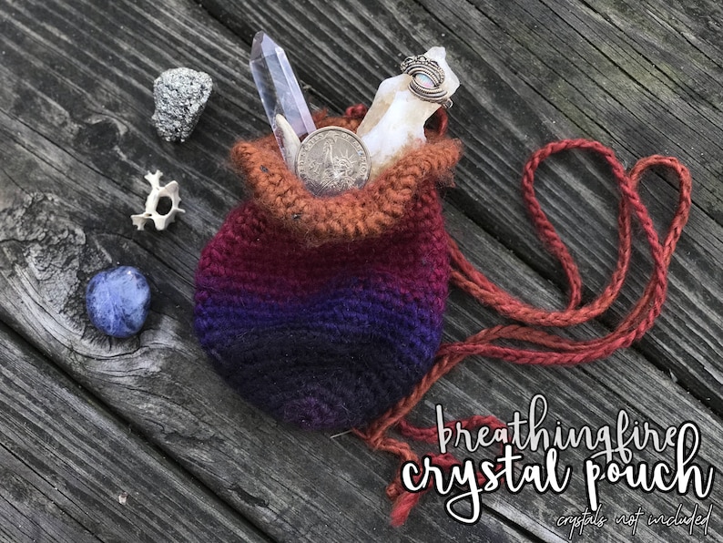 Each Bag Is Unique! Crystal Coin Purse Sunset