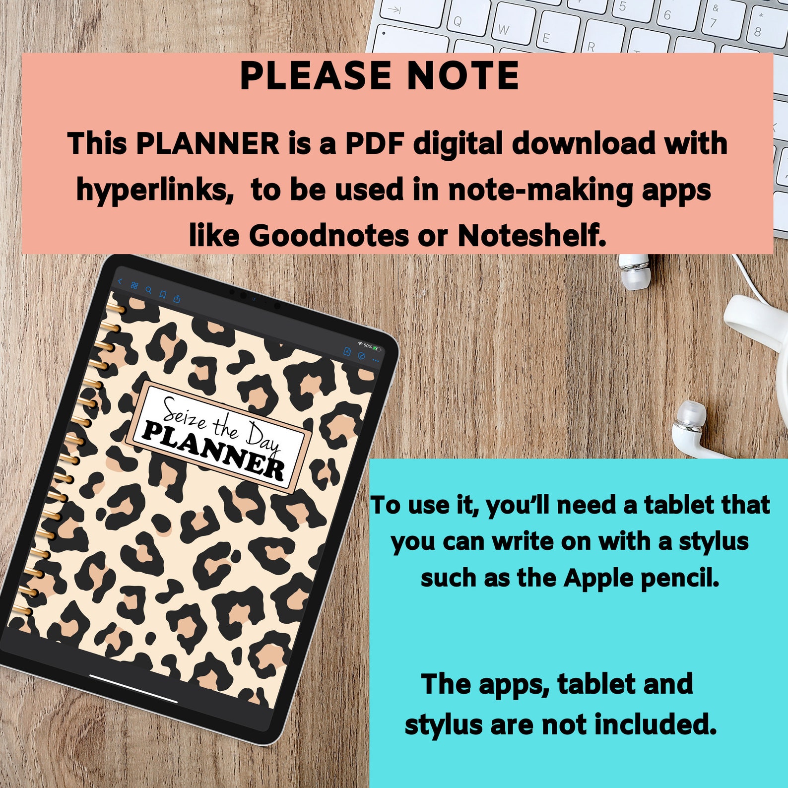 Chic Leopard Digital Planner For IPad Use With Goodnotes Etsy Chic leopard digital planner for ipad use with goodnotes etsy