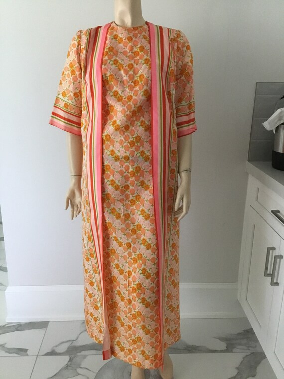 Vintage Fifth Avenue Robes by Mw,60-70s Wrap Robe