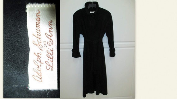 Vintage Lilli Ann Coat, Black 1980s Lilli Ann Tre… - image 8