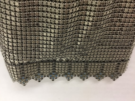 Art Deco Mesh Purse, Silver mesh 1920s purse, 20s… - image 3