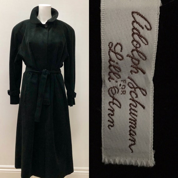 Adolph Schuman for Lilli Ann Trench Coat Ultrasued