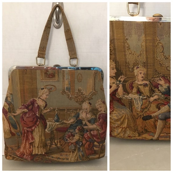 Julius Resnick JR large tapestry handbag, 1950’s … - image 9