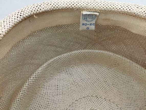 1960’s hat, panama straw hat with pink flower, midcentury spring/summer hat, 60’s hat, whimsy 60’s hat, 60’s style, 60’s fashion, 1960’s hat View 2