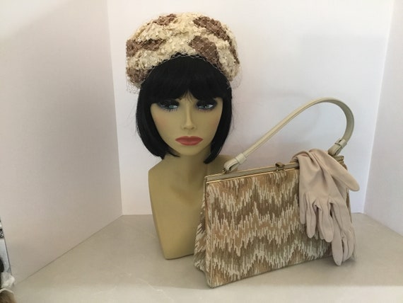 1960’s beige/cream hat, Midcentury hat, 60’s ladies hat, vintage hat, 60’s summer hat, 60’s church/wedding/tea party hat, vintage hats