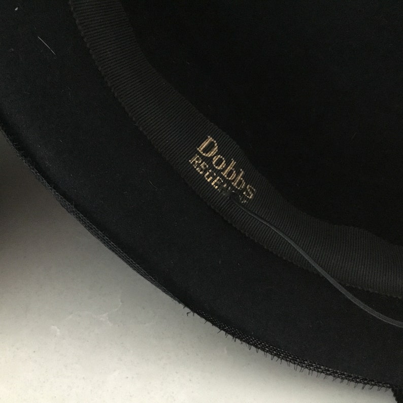 Ladies Dobbs Regency Riding Hat, 7 1/8 Black Riding Hat, Midcentury Hat ...