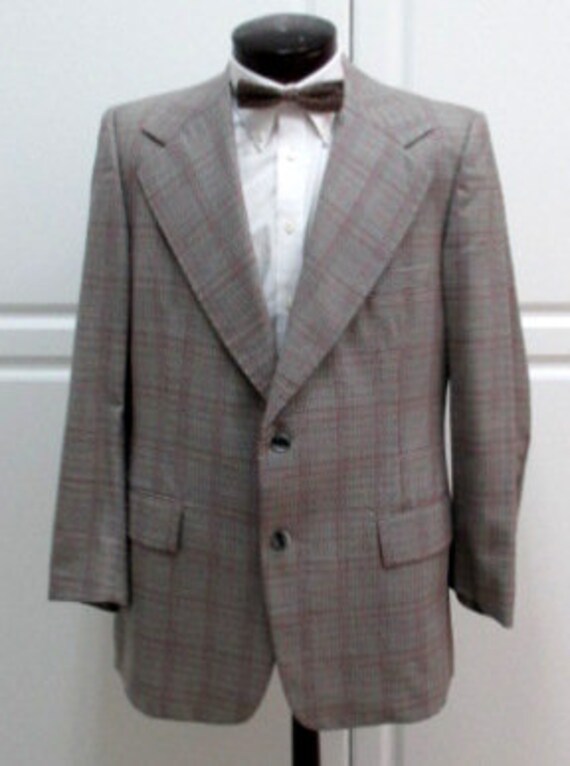 1970s Sport Coat, 70s BigTall , Kentucky Derby,Wide … Gem