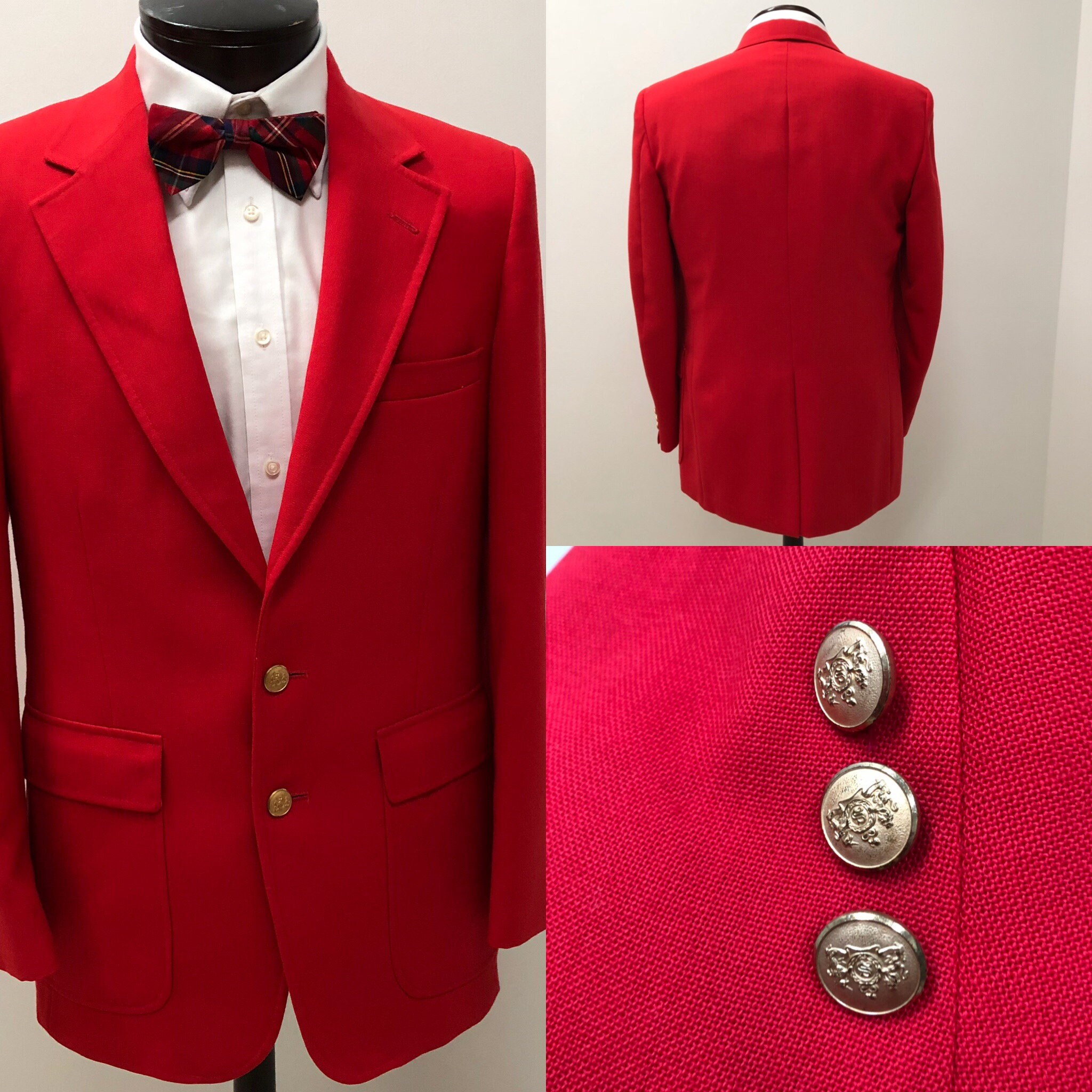 mens red sports blazer