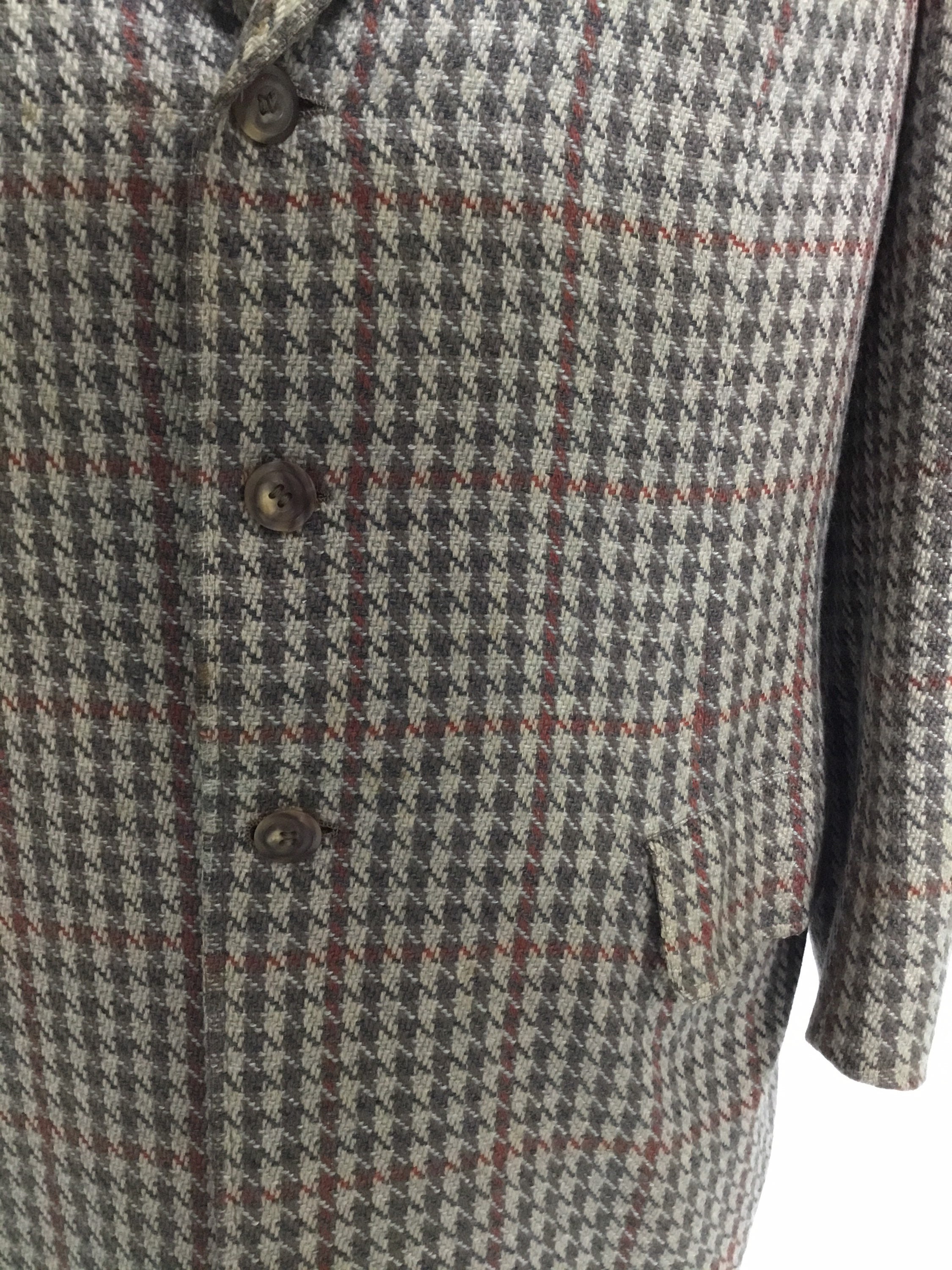 1950-60's 3 Button Wool Sport Coat, Hickey Freeman, F.R. Tripler