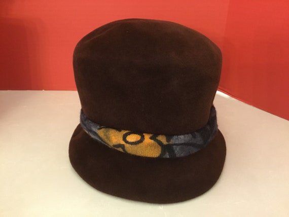 Dark Brown hat, El Rita Hat, midcentury brown hat… - image 9
