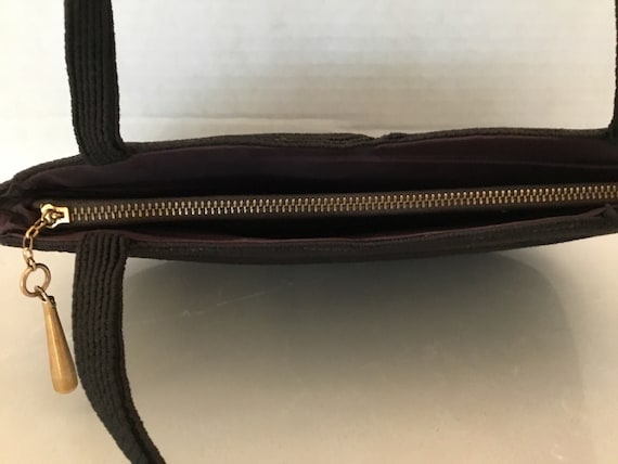 1940’s Genuine Corde Handbag, brown corde handbag… - image 6