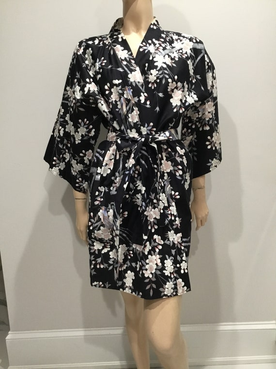 Kimono robe, kimono duster, Japanese robe, cotton… - image 3