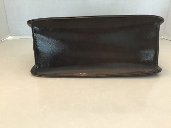 1960’s patchwork handbag, simulated leather handb… - image 4