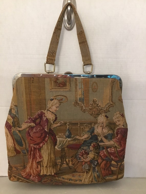 Julius Resnick JR large tapestry handbag, 1950’s o