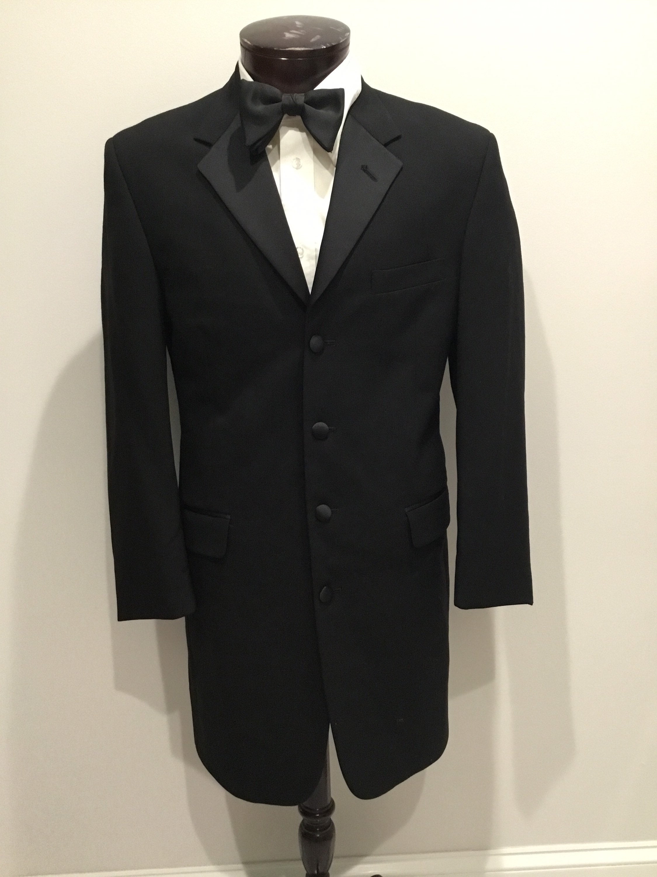 36R Chaps Ralph Lauren 4 Button Extra Length Tuxedo Jacket