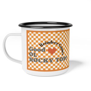 Good Ol Rocky Top Reindeer Games Champion Enamel Camp Cup, Outdoor Mug