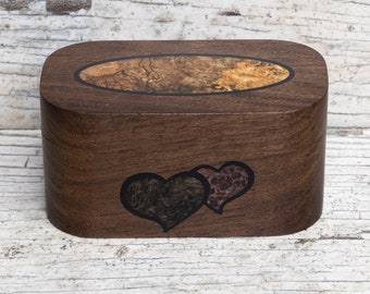 Artisan Handmade Box. High-End Keepsake Box. Handcrafted Wooden Memory Box. Fine Woodworking.