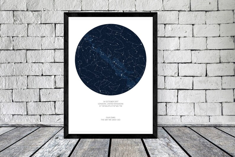 Star Chart Anniversary Gift