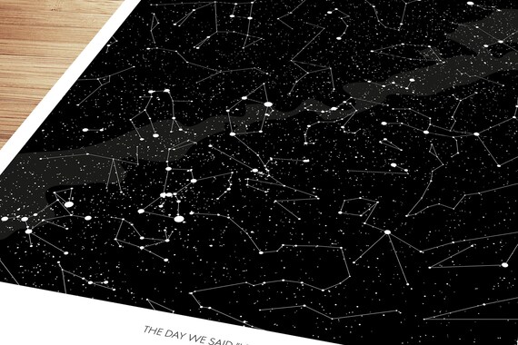 Night Sky Star Chart