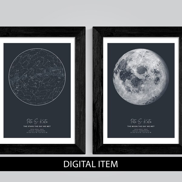Moon Map - Etsy