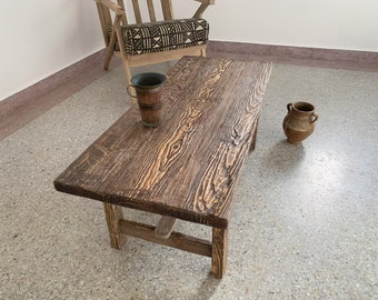 Minimalist Elegance  Handcrafted Wooden Coffee Table