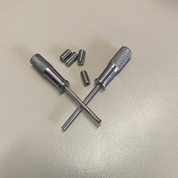 Replacement Screw Set for 6mm and 8mm Collars, Bracelets, Anklets