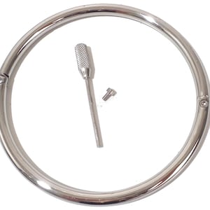 Stainless Steel Slave Collar Locking Eternity Collar 24/7 Wear With Headed Screw - Multiple Sizes Available